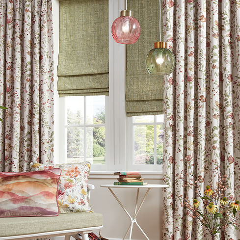 Roman Blinds vs Roller Blinds