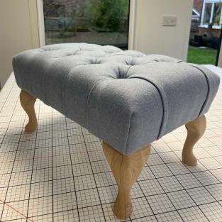 Deep Buttoned Footstool Workshop