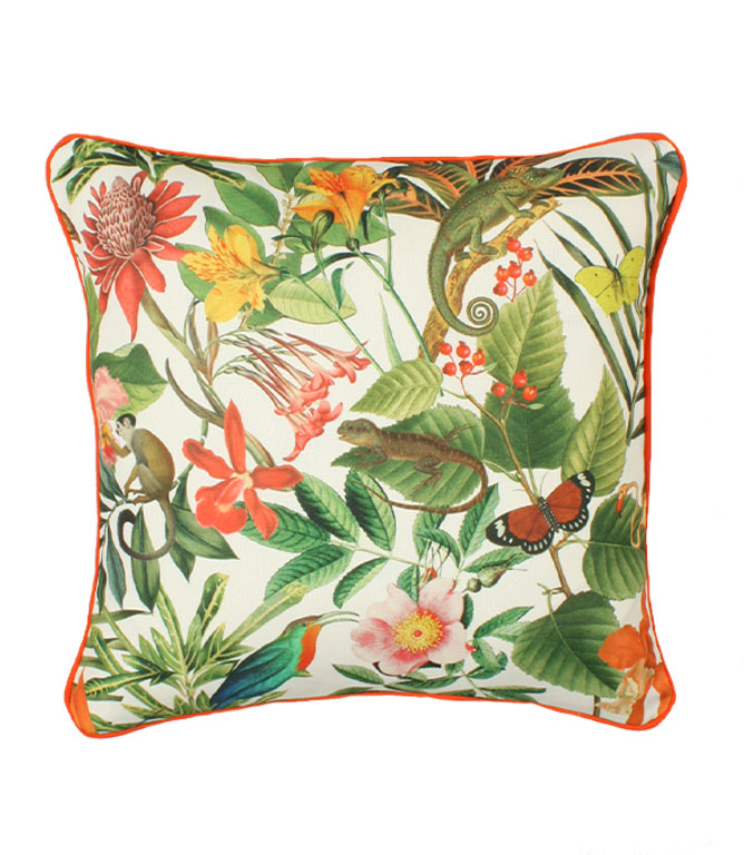 Lima Jungle White Outdoor Cushion