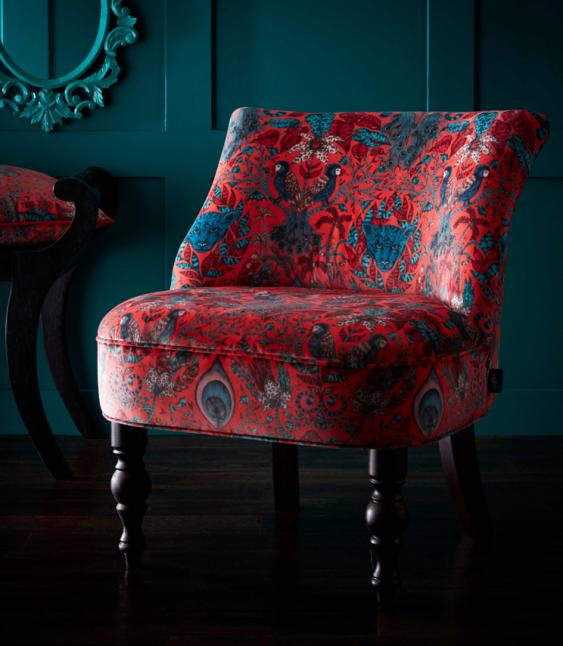 Statement Chairs  / Langley Amazon Red