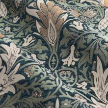 William Morris Curtains / Snakeshead Indigo / Leaf