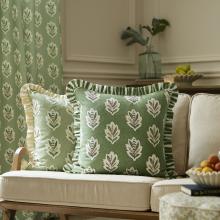Sanderson Cushions / Sessile Leaf Ruffle Sage Cushion