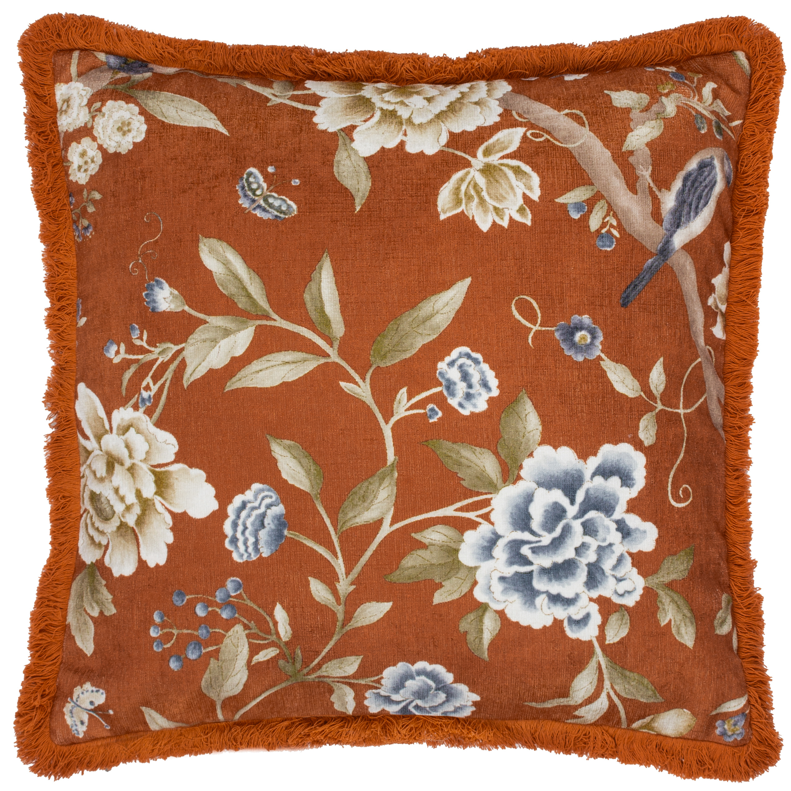 Porcelain Garden Rust Cushion