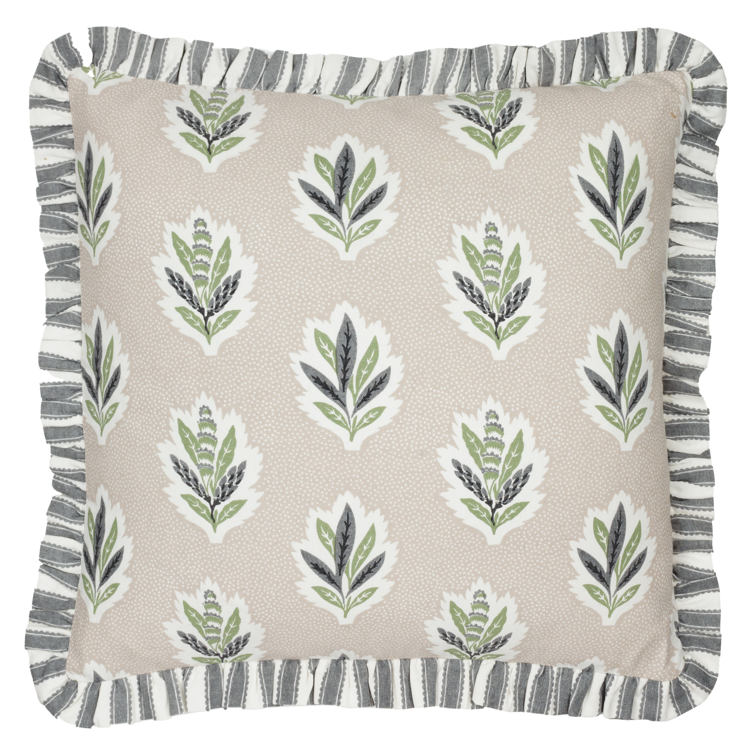 Sessile Leaf Ruffle Flax Cushion