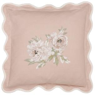 Adele Embroidered Rose, Feather Inner Cushion