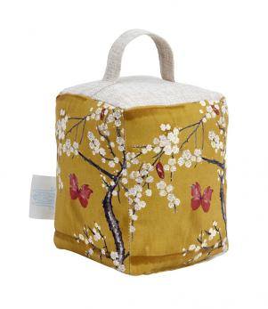 Blossom and Butterfly Ochre Doorstop