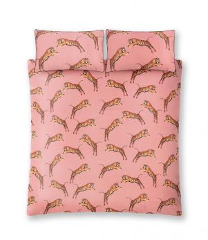 Pouncing Tigers Blossom Bedding Set