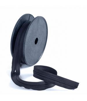 Continuous Zip 10m Roll Black